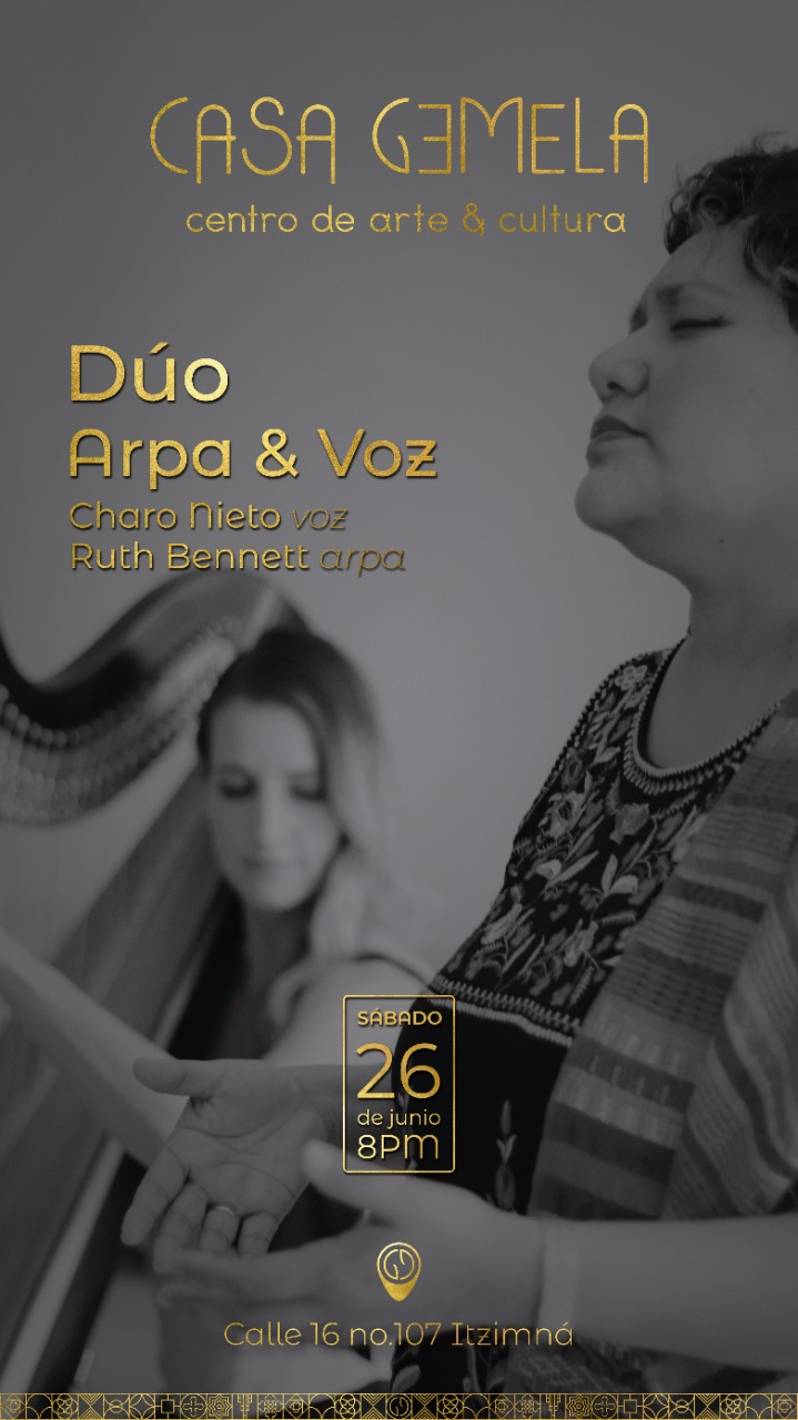 <span class='spanish'>Concierto - Dúo de arpa y voz - Charo Nieto & Ruth Bennett</span><span class='english'>Harp and voice duo, Charo Nieto & Ruth Bennet - Concert</span>