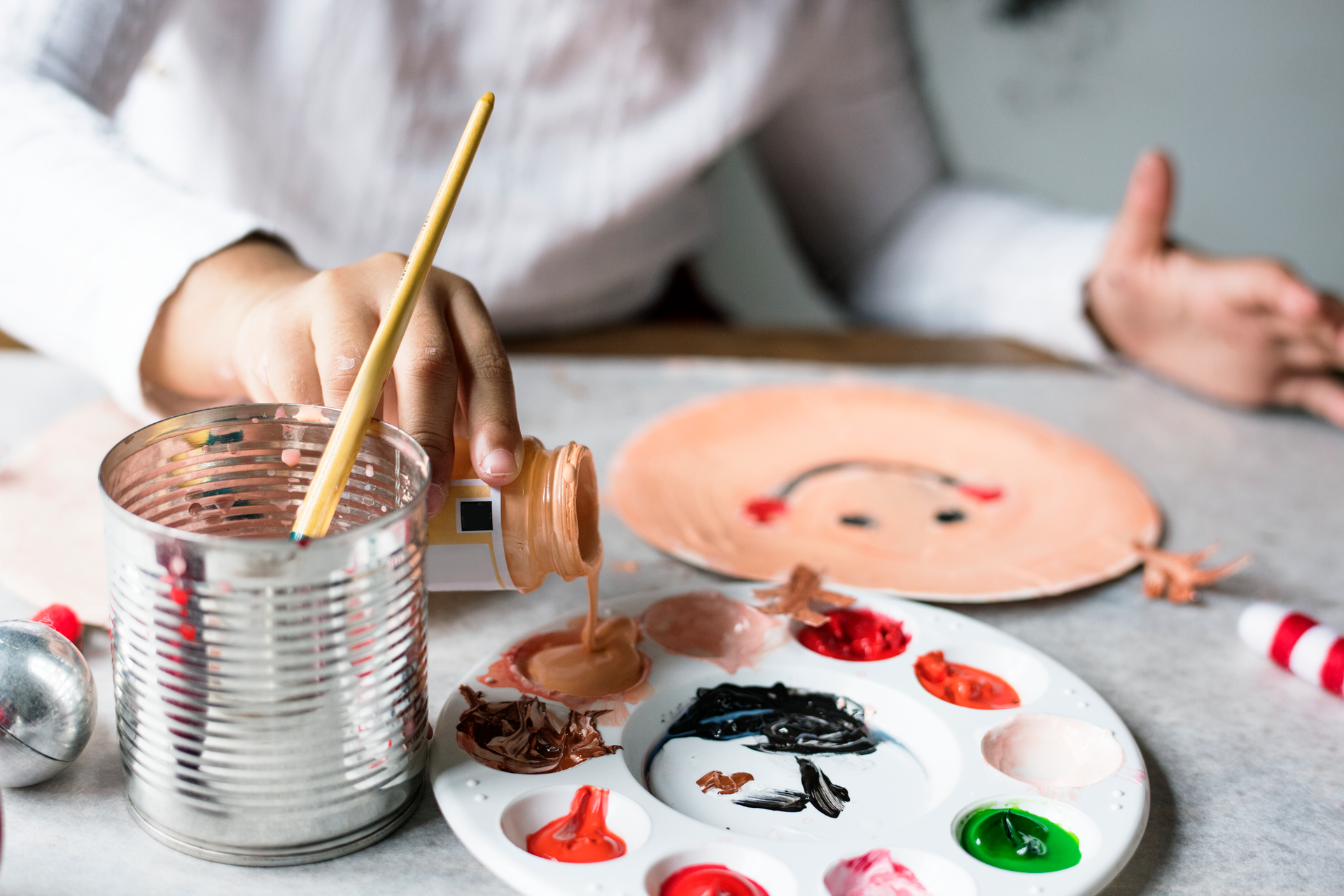 Taller de Arte Navideño de Acrílico para niños